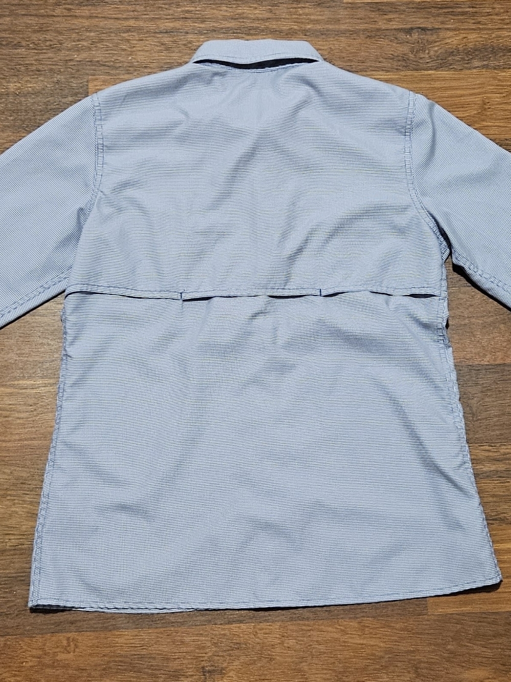 CABELAS mens long-sleeve fishing shirt SIZE MEDIUM COLOR BLUE LM21 - Picture 9 of 16
